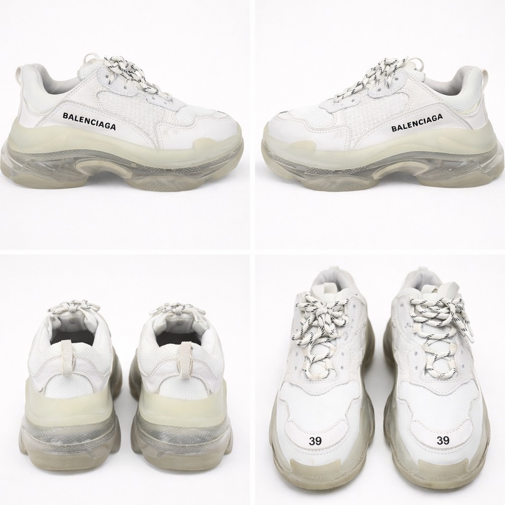 Balenciaga Triple S Sneakers - Off White - Size 39, US 9